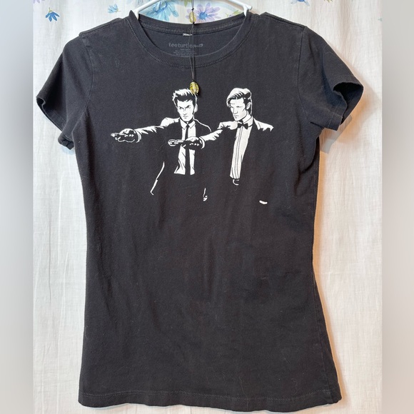 POP-CULTURE T-SHIRT - PULP FICTION DR 10 11 - T-Shirt Sz S - BLACK - Picture 2 of 13